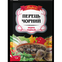 Перець чорный горошком 50 г / 40шт