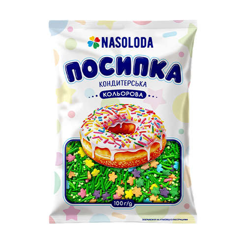 Посипка кондитерська фігурний мікс100г/60шт