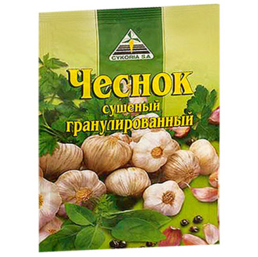 Часник сушений гранульований 20 гр. / 50 шт.