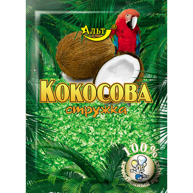 Кокосова стружка (Зелена) 25г / 200шт