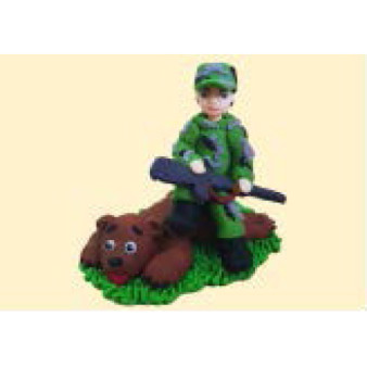 Кондитерська цукрова прикраса "Мисливець" 12шт