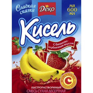Кисіль "Банан-Полуниця" 65г / 60шт