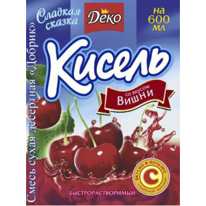 Кисіль "Вишня" 65г / 60шт