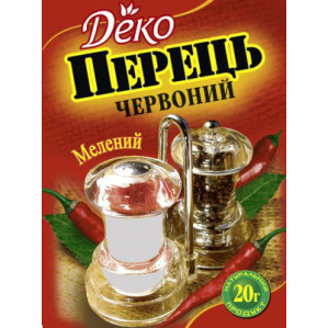 Перець червоний мелений 20г / 160шт "Деко"