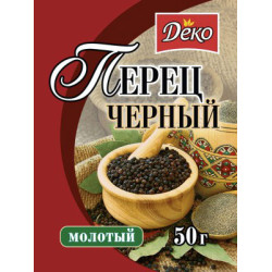Перець чорний мелений 50г / 50шт "Деко"