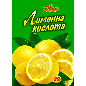 Лимонна кислота 20г / 160шт