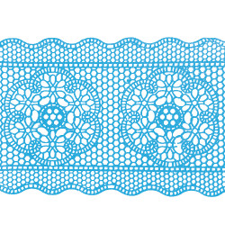 Кружево кондитерское № 9 Голубое Н-60 (3Шт)