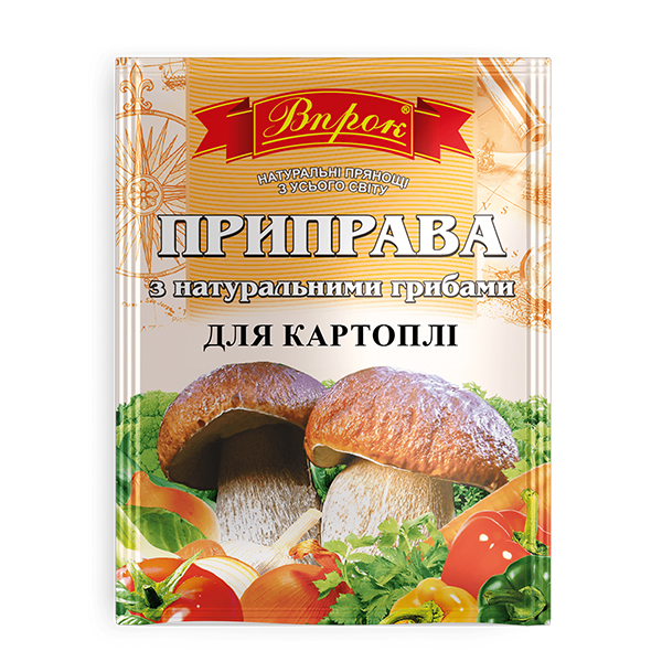 Приправи з натуральними грибами для картоплі 30г/40шт