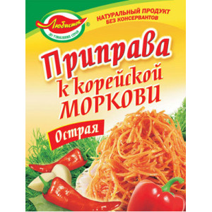 Приправа для Корейської морквини "Гостра" 30 гр. / 100шт