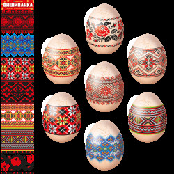 Стрічка для великодніх яєць"Вышиванка"