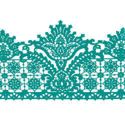 Мереживо №14 Бирюзовое Н-60 (3шт)