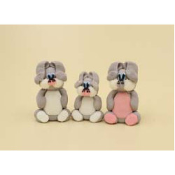 Три Зайці сірі / 20шт