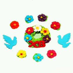 Набір кондитерських цукрових прикрас 