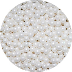 Посипання бісер (Біла перлина 5мм).