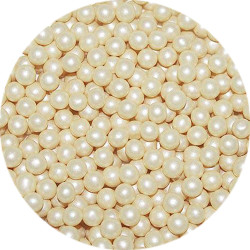 Посипання бісер (Перли айвори 5мм).