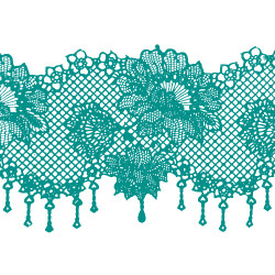 Мереживо № 1 Бирюзовое Н-60 (3шт)
