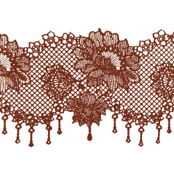 Мереживо № 1 Коричнева Н-60 (3шт)