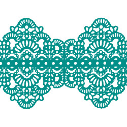 Мереживо № 6 Бирюзовое Н-60 (3шт)