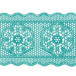 Мереживо № 9 Бирюзовое Н-60 (3шт)