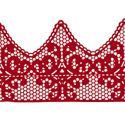 Мереживо № 2 Бордове Н-60 (3шт)