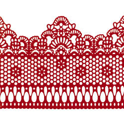 Мереживо № 3 Бордове Н-60 (3шт)