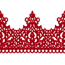 Мереживо № 5 Бордове Н-60 (3шт)