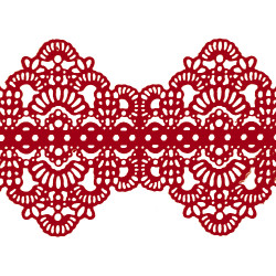 Мереживо № 6 Бордове Н-60 (3шт)