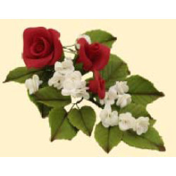 Букет троянд №6 темно-червоний  (6п/ящ) бл