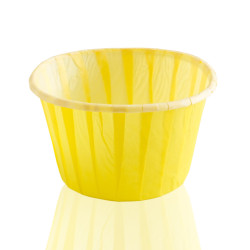 Паперова формочка з посиленим бортиком (Жовта), 45 х 45мм