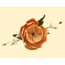 Букет піона  персикового з дзвониками /8шт