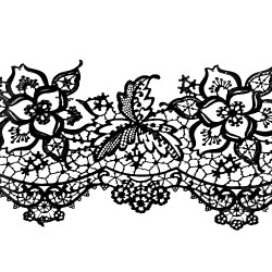 Мереживо №11 Чорне Н-60 (3шт)