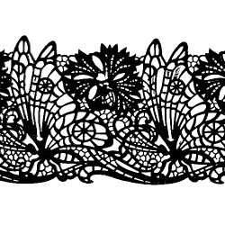 Мереживо №13 Чорне Н-60 (3шт)