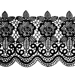 Мереживо №16 Чорне Н-60 (3шт)