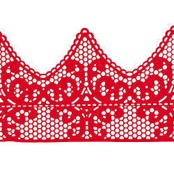 Мереживо № 2 Червоне Н-60 (3шт)