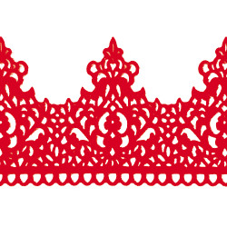 Мереживо № 5 Червоне Н-60 (3шт)