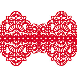 Мереживо № 6 Червоне Н-60 (3шт)