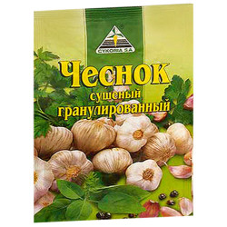 Часник сушений гранульований 20 гр. / 50 шт.