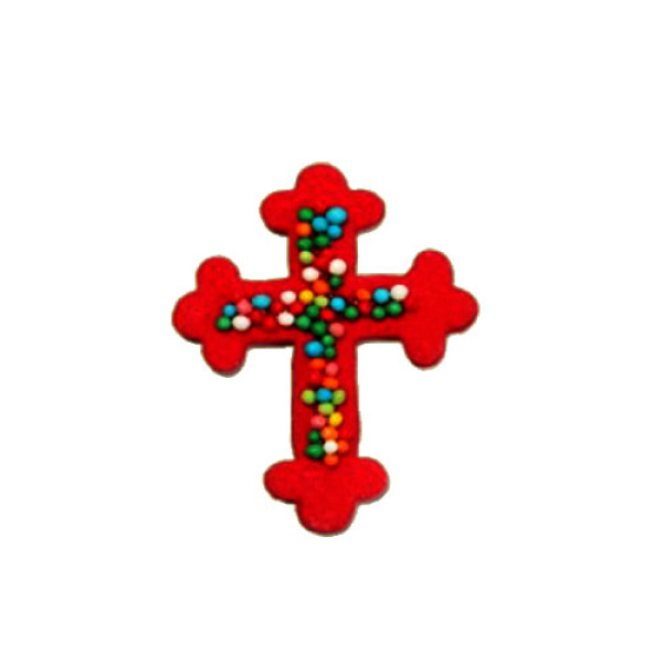 Хрестик з кольоровою посипкою (уп-50шт) / 6уп