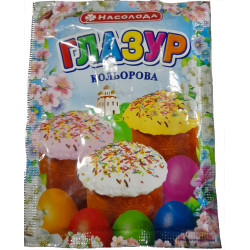 Пасхальна глазур кольорова 75г/60шт