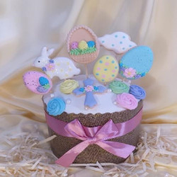 Набір №4 Весела пасха (хмаринка і хрестик) 16шт (24р)