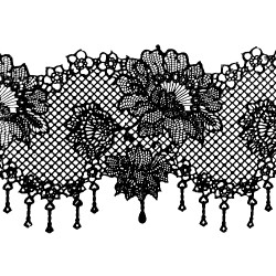 Мереживо № 1 Чорне Н-60 (3шт)