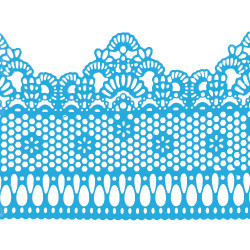 Мереживо № 3 Блакитне Н-60 (3шт)