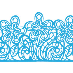 Мереживо № 4 Блакитне Н-60 (3шт)