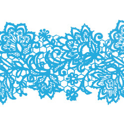 Мереживо № 7 Блакитне Н-60 (3шт)