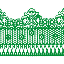 Мереживо № 3 Зелене Н-60 (3шт)