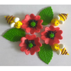 Маки середні та бджілки /60шт