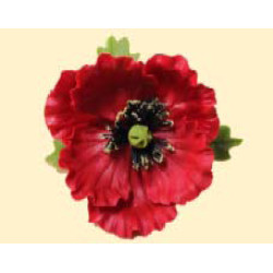 Мак з листочками D = 100 / 14шт