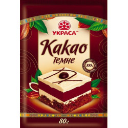 Какао темне 80гр / 60шт