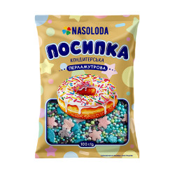 Посипка перламутрова фігурний мікс100г/60шт