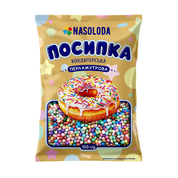 Посипка перламутрова горошок 100гг/60шт